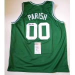 Robert Parish signed Boston Celtics custom basketball jersey JSA Authenticated
